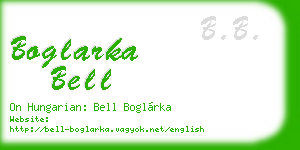 boglarka bell business card